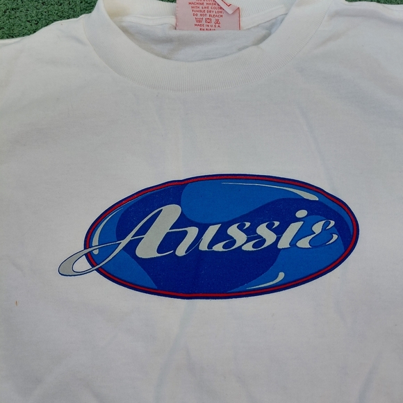 VINTAGE Heavyweight Aussie Logo T Shirt Size Small - Picture 2 of 5